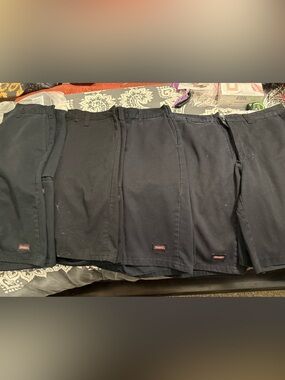 Dickies Black Work Shorts Lot of 5 size 32